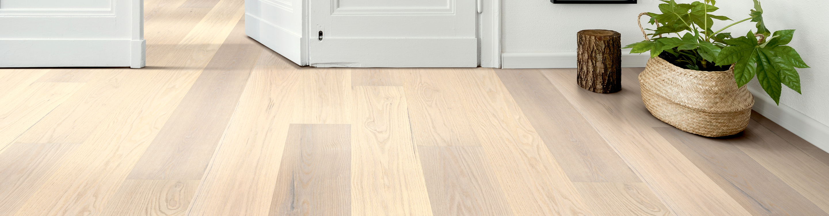 Light Hardwood Flooring in Entryway